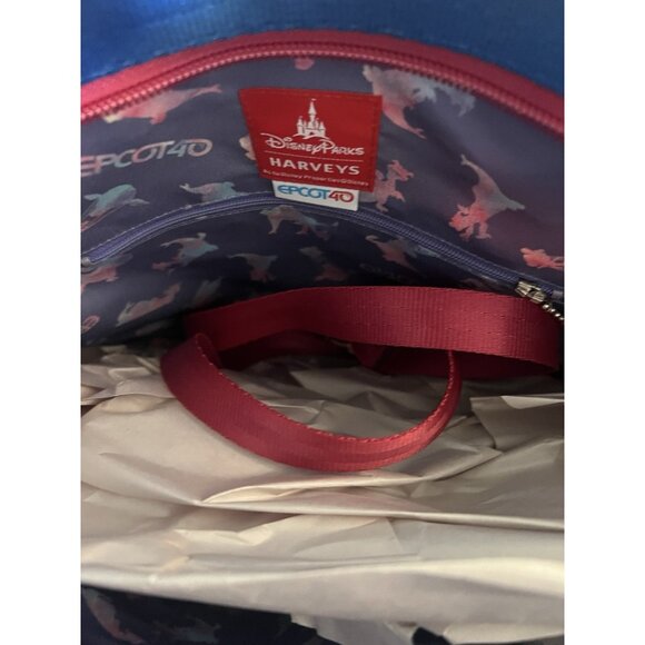 Disney Harveys Epcot 40th Anniversary Medium Streamline Seatbelt Tote Bag New - Picture 9 of 9